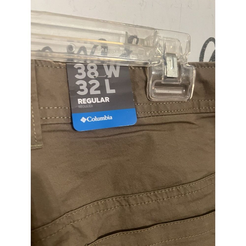 NWT COLUMBIA Men's Hommes Lightweight Rapid Liver Pants 38x32 New! Khaki - Picture 3 of 8